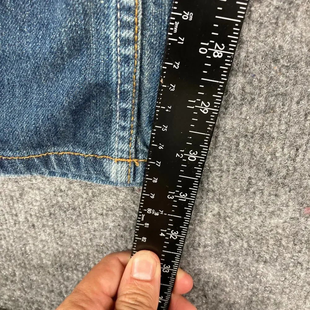 Casual Denim‎ Jeans Mens 30x32 Blue Straight Fit Medium Wash Zip Pocket Detail
